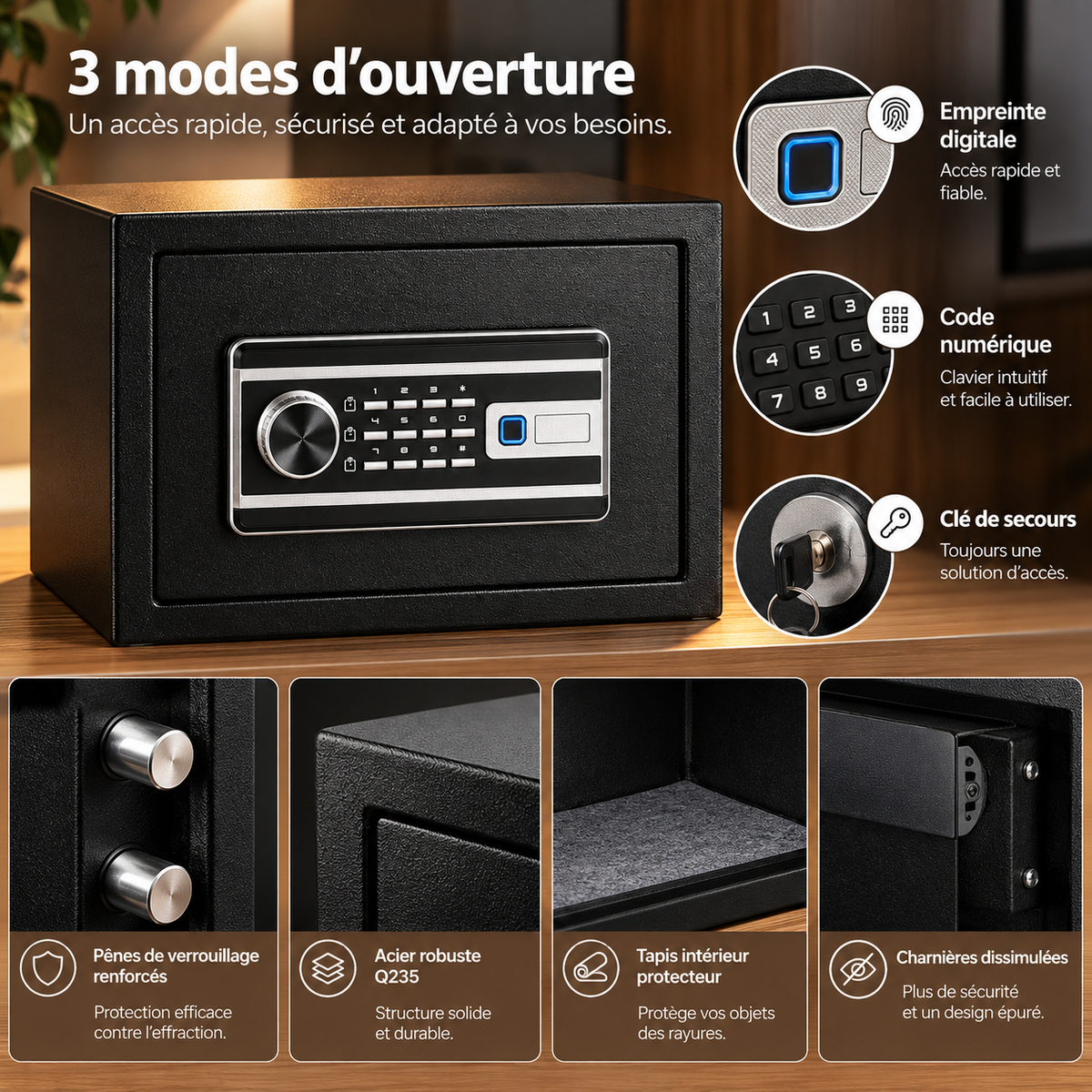 Coffre-fort électronique Compact