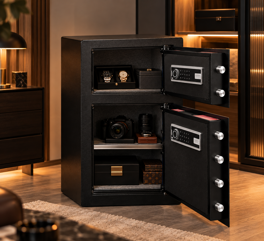 Coffre-fort biométrique compact