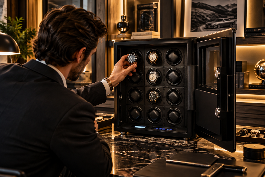 Coffre-fort remontoir collection 12 montres