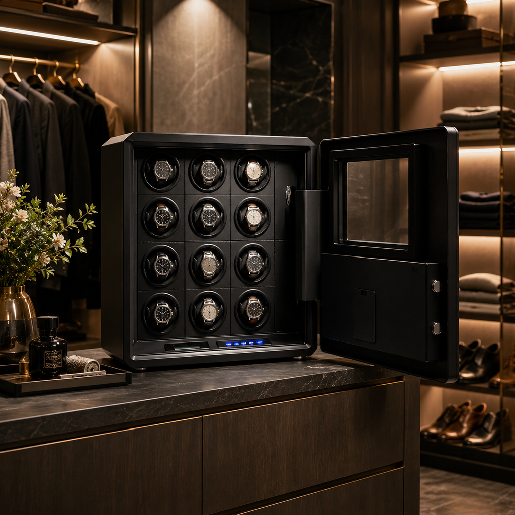 Coffre-fort remontoir collection 12 montres