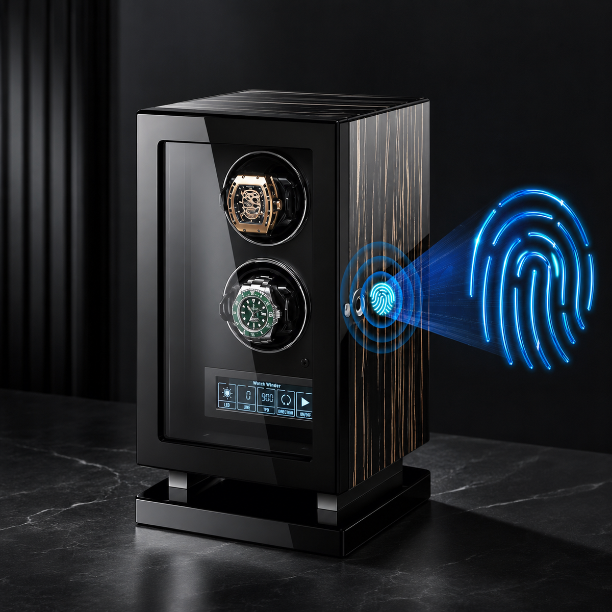 Coffre à montres biométrique Duo
