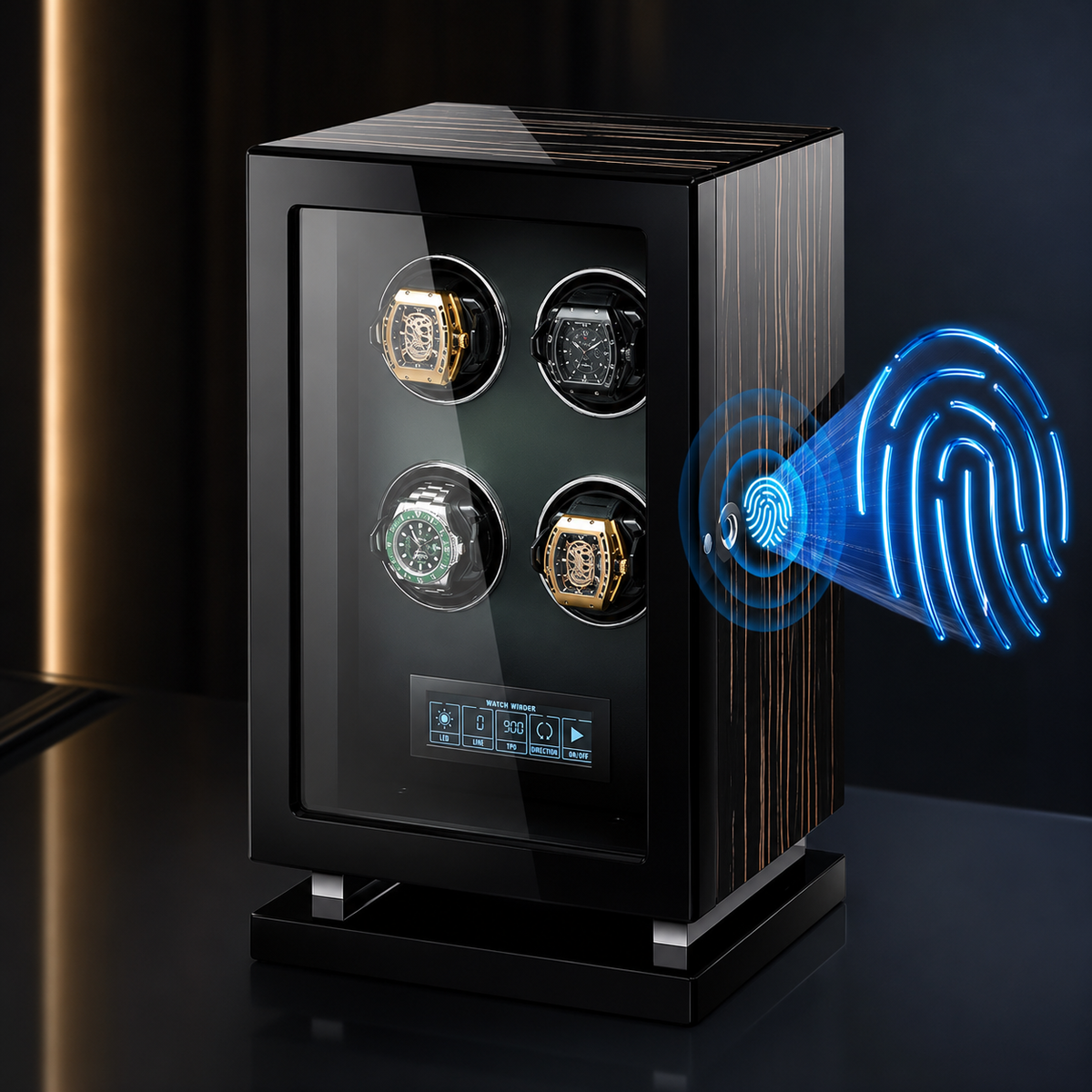 Coffre à montres biométrique Quattro