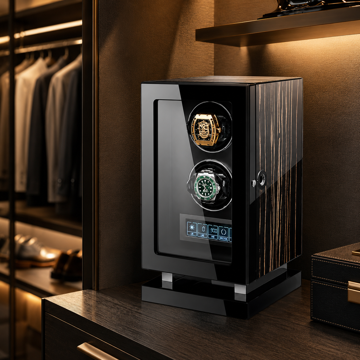 Coffre à montres biométrique Duo