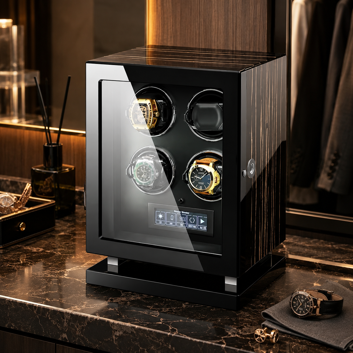 Coffre à montres biométrique Quattro